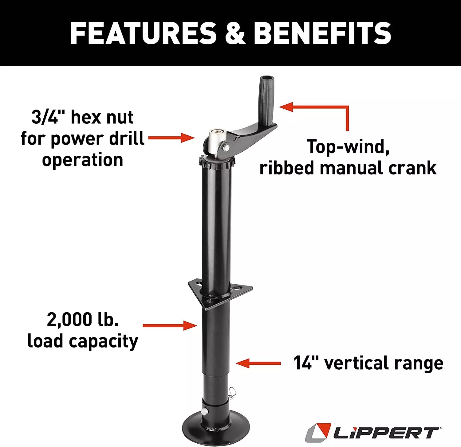 Lippert Quick Drop® Tongue Jack #423192